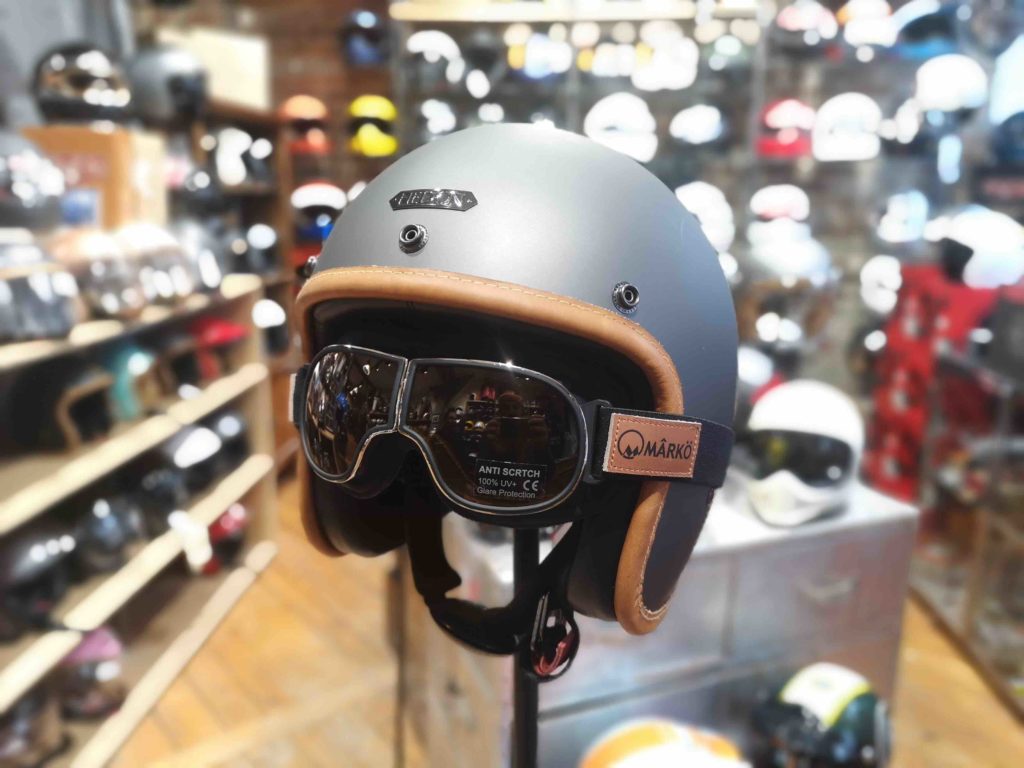 casque de moto vintage