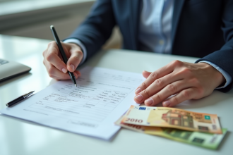 Main tenant un certificat d'immatriculation française et des billets